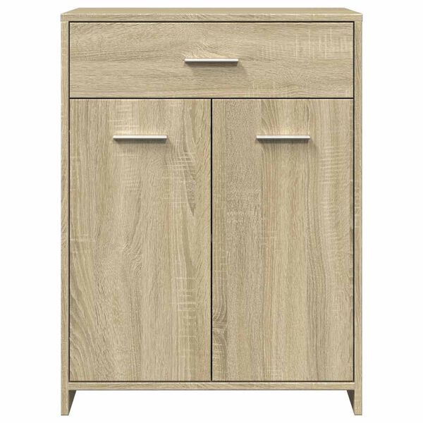 vidaXL Badezimmerschrank Sonoma-Eiche 60x33x80 cm Holzwerkstoff