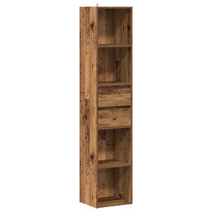 vidaXL B&uuml;cherregal Altholz-Optik 36x30x171 cm Holzwerkstoff