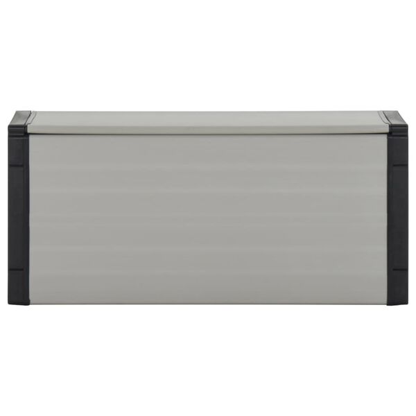 vidaXL Mülltonnenbox Grau 85x34x40 cm