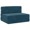 vidaXL Klappsofa Bett Blau 100 x 80 x 60 cm Stoff