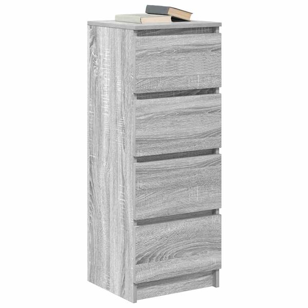 vidaXL Sideboard Grau Sonoma 37,5x35x99 cm Holzwerkstoff