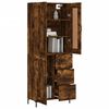 vidaXL Highboard Räuchereiche 69,5x34x180 cm Holzwerkstoff