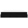 vidaXL Bettgestell mit Matratze mit Matratze 2 pcs Schwarz Stoff