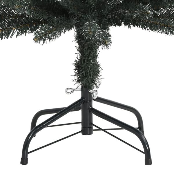 vidaXL Künstlicher Weihnachtsbaum mit Ständer Schlank Grün 210 cm PVC