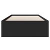 vidaXL Bettgestell Schwarz 90x190 cm Holzwerkstoff