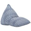 vidaXL Beanbag Indigo Stoff Patchwork
