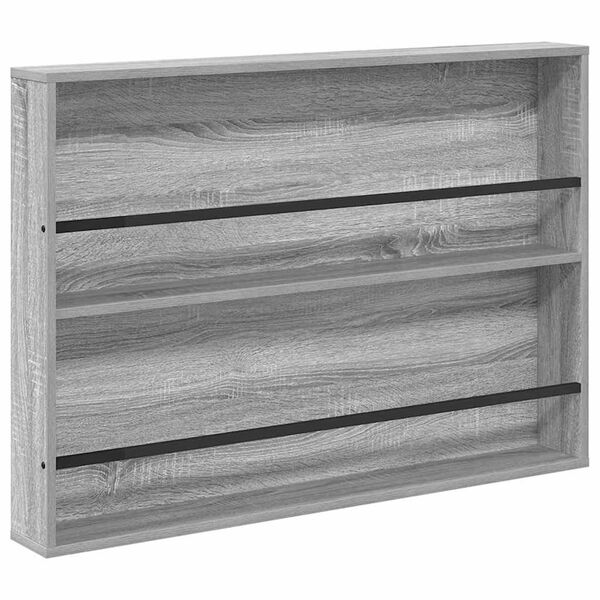 vidaXL Magazinregal Graues Sonoma 100 x 12 x 70 cm Holzwerkstoff