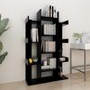 vidaXL Bücherregal Schwarz 86x25,5x140 cm Holzwerkstoff