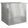vidaXL Au&szlig;enlagerbox Silber 55 x 50,5 x 50 cm Stahl