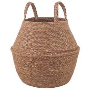 vidaXL Pflanzenk&uuml;bel mit Griffen Natur &Oslash; 22 x 20 cm 100% Seegras