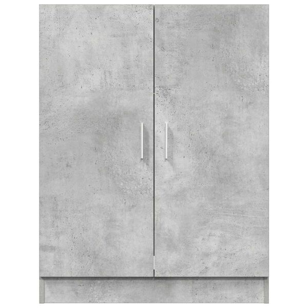 vidaXL Waschmaschinenschrank Betongrau 70,5x71,5x91,5 cm