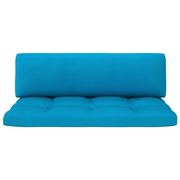 vidaXL Outdoor-Mittelsofa Paletten Impr&auml;gniertes Kiefernholz Grau