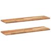 vidaXL Schweberegale 2 Stk. 100x20x2 cm Massivholz Akazie &Ouml;lbehandelt