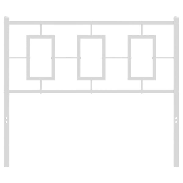 vidaXL Ersatz-Kopfteil Metall Wei&szlig; 100 cm
