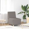 vidaXL Modulares Sofa ohne Armlehnen Beige 55 cm Stoff