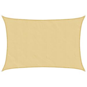 vidaXL Sonnensegel Sandfarbe 3,5x2,5 m 100% Polyester Oxford