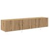 vidaXL TV-Wandschrank Wandmontiert 2 pcs Artisan-Eiche 80 x 35 x 31 cm