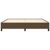 vidaXL Bettgestell ohne Matratze Dunkelbraun 200x200 cm Stoff