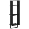 vidaXL Wandregal Schwarz Eichen-Optik 30 x 25 x 100 cm Holzwerkstoff