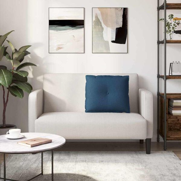 vidaXL R&uuml;ckenkissen Blau 60 x 19 x 50 cm Stoff