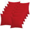 vidaXL Kissen mit Kissen HEERLEN 12 Stk. Rot Stoff