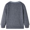 Kinder-Sweatshirt Marineblau Melange 116