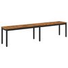 vidaXL Gartenbank 201 x 35 x 45 cm Massivholz Akazie Rechtwinklig
