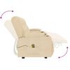 vidaXL 4-Sitzer Massagesessel mit Getränkehalter Creme Stoff