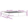 vidaXL Bettgestell Schwarz 200x200 cm Holzwerkstoff