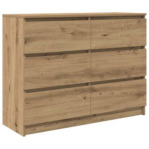 vidaXL Sideboard Artisan-Eiche 100x35x76 cm Holzwerkstoff