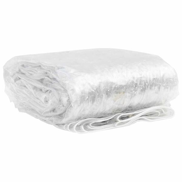 vidaXL Transparente Plane mit &Ouml;sen 6x12 m PVC