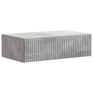 vidaXL Wandmontierter Beistelltisch Betongrau 59 x 34,5 x 17 cm