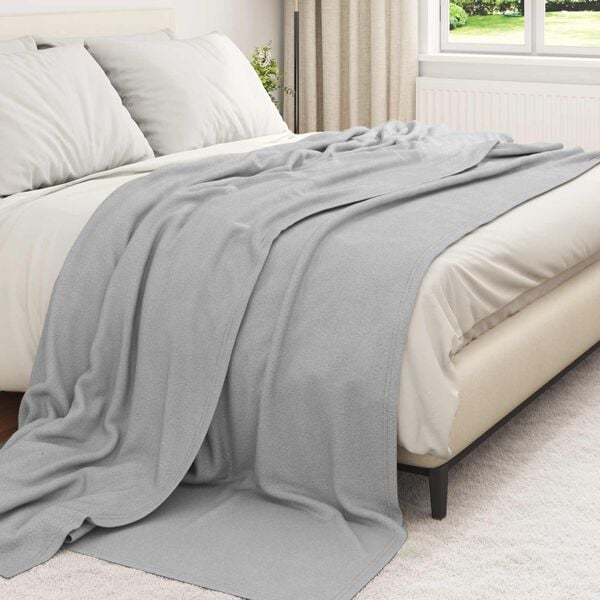 vidaXL Wohndecken 24 pcs Grau 270 x 240 cm Fleece