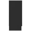 vidaXL Vitrinenschrank Schwarz 120x30,5x70 cm Holzwerkstoff