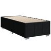 vidaXL Boxspringbett mit Matratze Schwarz 100x200 cm Stoff