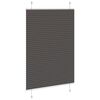 vidaXL Plissee Schwarz 95x150 cm Stoffbreite 94,4 cm Polyester
