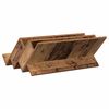 vidaXL Magazinregal mit Regal Altholz 65 x 53 x 28,5 cm Holzwerkstoff