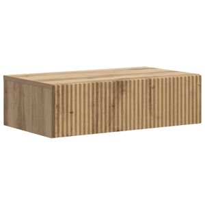 vidaXL Wandmontierter Beistelltisch Artisan-Eiche 59 x 34,5 x 17 cm