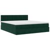 vidaXL Ottoman-Bett mit Matratze Dunkelgrün 160x200 cm Samt
