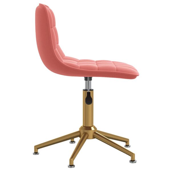 vidaXL B&uuml;rostuhl Rosa Samt