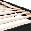 vidaXL Bettgestell Schwarz 90x200 cm Holzwerkstoff und Metall