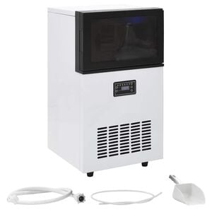 vidaXL Eisw&uuml;rfelmaschine Schwarz 45 kg / 24 h