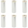 vidaXL Staubschutzfolie mit Klebeband 6 pcs Transparent 210 x 2000 cm