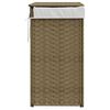 vidaXL Wäschekorb mit Deckel 46x33x60 cm Poly Rattan