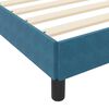 vidaXL Boxspringbett mit Matratze Dunkelblau 90 x 200 cm Stoff