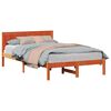 vidaXL Bettgestell Braun 135 x 190 cm Massivholz Kiefer