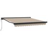 vidaXL Markise Beige 350 x 250 cm Polyester und Aluminium