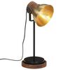 vidaXL Schreibtischlampe 25 W Antik-Messing 17x17x50 cm E27