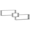 vidaXL Wandregal Sonoma-Grau 158 x 17 x 53 cm Holzwerkstoff