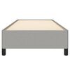 vidaXL Bettgestell ohne Matratze Hellgrau 90x200 cm Stoff
